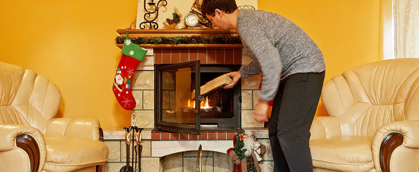 Rusted Metal Fireplace Restoration in Bristol, Connecticut