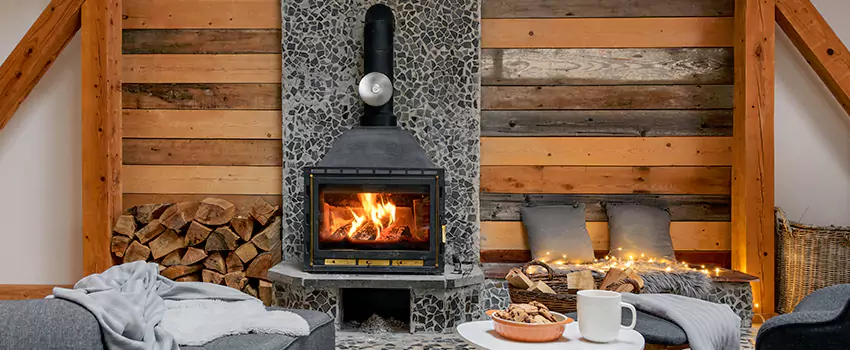 Thelin Hearth Products Direct Vent Gas Stove Fireplace Inspection in Bristol, Connecticut